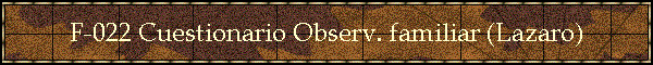 F-022 Cuestionario Observ. familiar (Lazaro)
