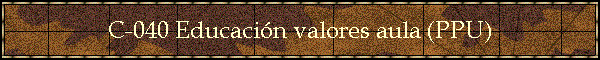 C-040 Educacin valores aula (PPU)