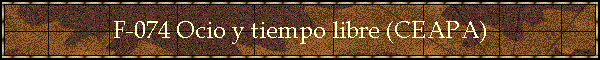 F-074 Ocio y tiempo libre (CEAPA)
