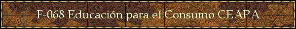 F-068 Educacin para el Consumo CEAPA