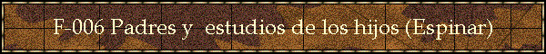 F-006 Padres y  estudios de los hijos (Espinar)