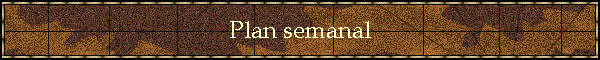 Plan semanal